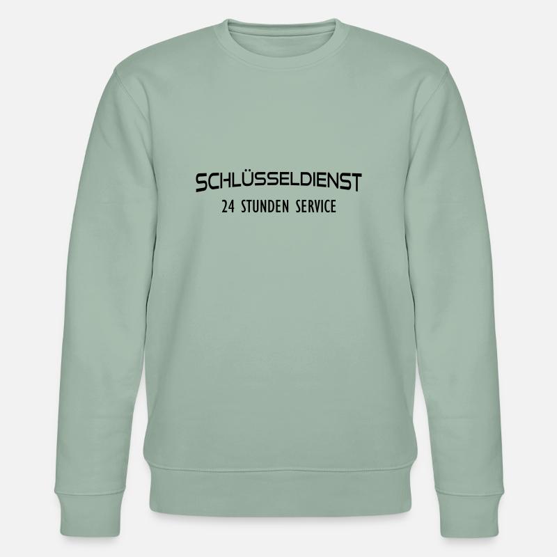 Schlüsseldienst 24 Stunden - Stanley/Stella Unisex Bio-Sweatshirt CHANGER - Helles Graugrün