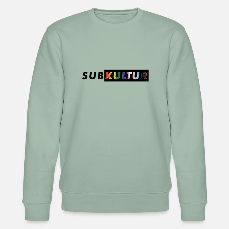 SUBKULTUR CSD - Stanley/Stella Unisex Bio-Sweatshirt CHANGER  - Helles Graugrün