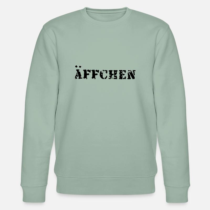 äffchen - Stanley/Stella Unisex Bio-Sweatshirt CHANGER  - Helles Graugrün