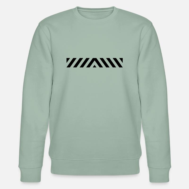 Warning 1 Warnbalken - Stanley/Stella Unisex Bio-Sweatshirt CHANGER  - Helles Graugrün