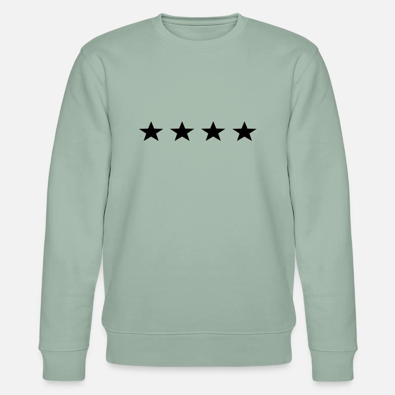 4 sterne - Stanley/Stella Unisex Bio-Sweatshirt CHANGER  - Helles Graugrün