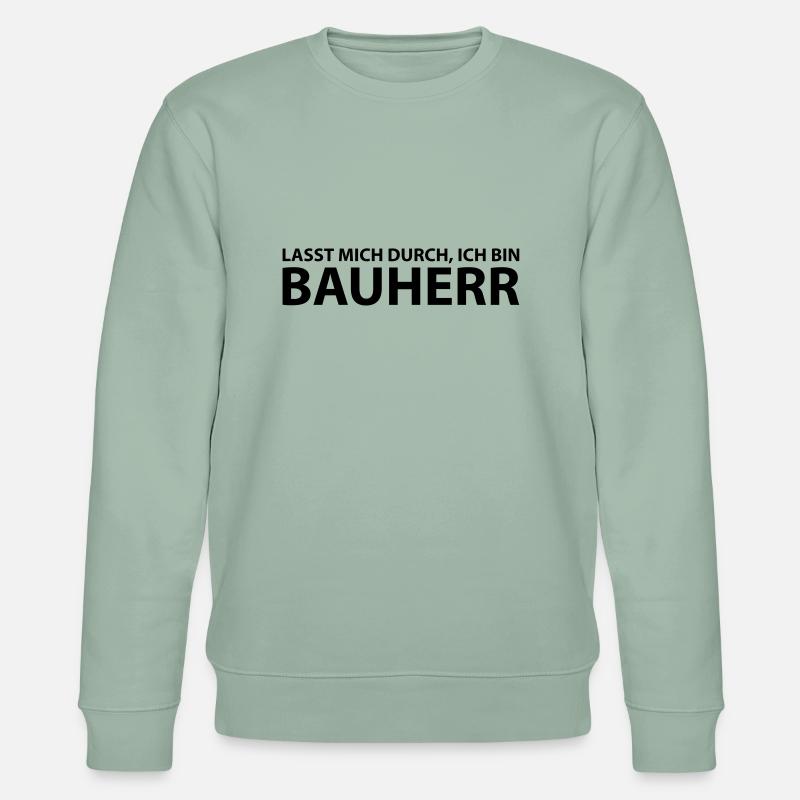 bauherr - Stanley/Stella Unisex Bio-Sweatshirt CHANGER  - Helles Graugrün