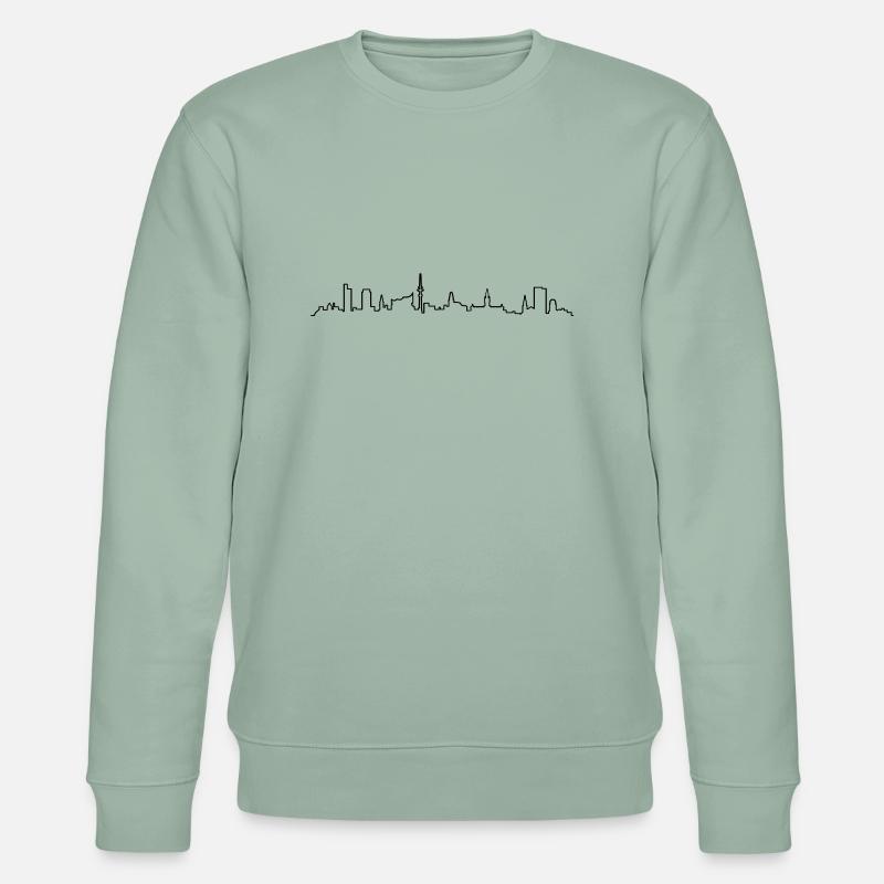 Skyline Hamburg - Stanley/Stella Unisex Bio-Sweatshirt CHANGER  - Helles Graugrün