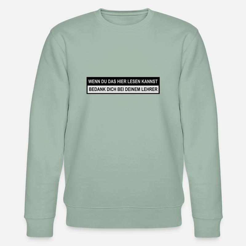 Lehrer - Stanley/Stella Unisex Bio-Sweatshirt CHANGER  - Helles Graugrün