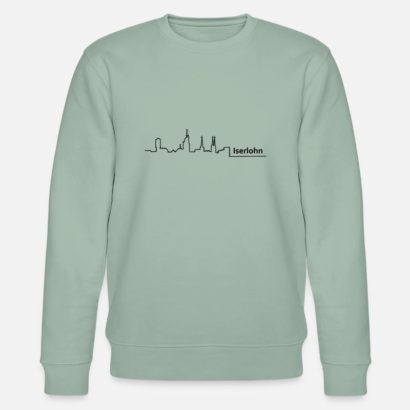 iserlohn skyline - Stanley/Stella Unisex Bio-Sweatshirt CHANGER  - Helles Graugrün