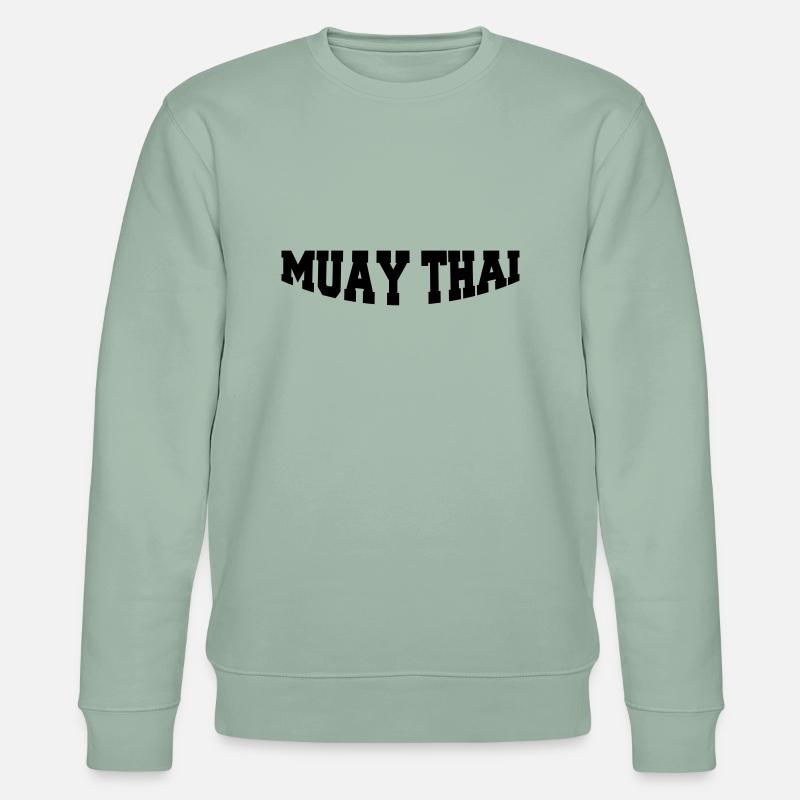 muay_thai1 - Stanley/Stella Unisex Bio-Sweatshirt CHANGER  - Helles Graugrün