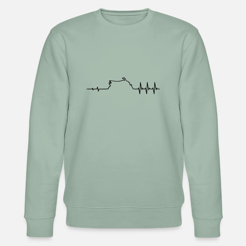 Puls Quad - Stanley/Stella Unisex Bio-Sweatshirt CHANGER  - Helles Graugrün