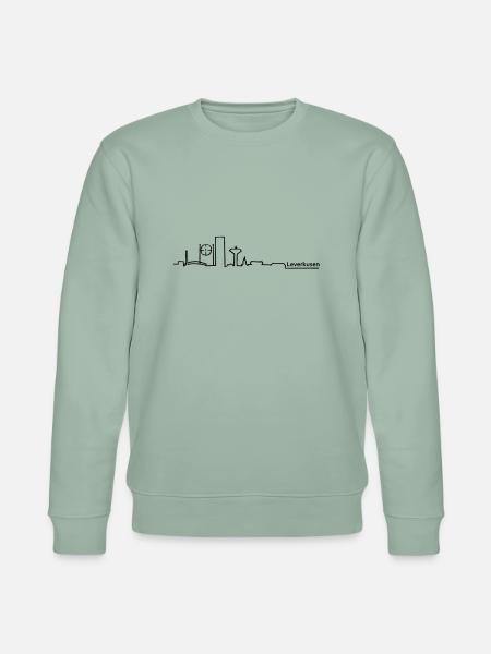 Leverkusen skyline - Stanley/Stella Unisex Bio-Sweatshirt CHANGER  - Helles Graugrün