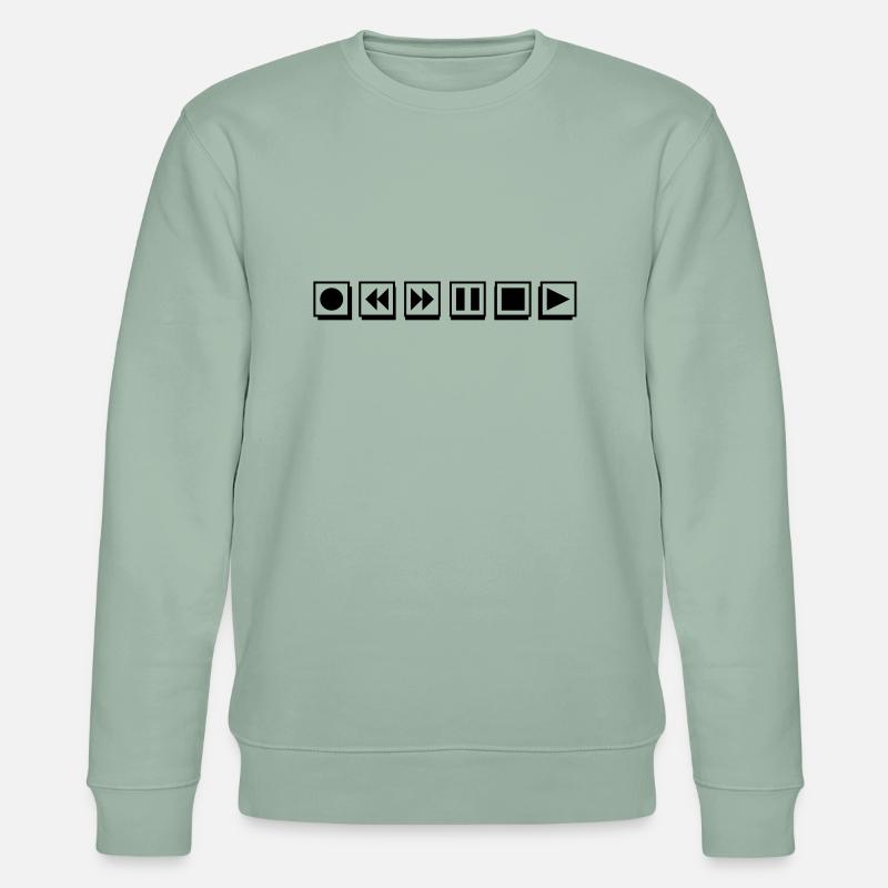 Boutons de joueur - Sweat bio CHANGER Stanley/Stella Unisexe - vert de gris clair