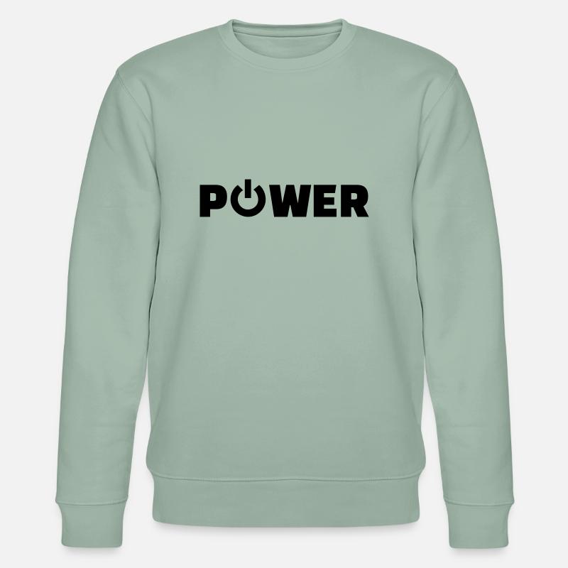 Power - Stanley/Stella Unisex Bio-Sweatshirt CHANGER  - Helles Graugrün