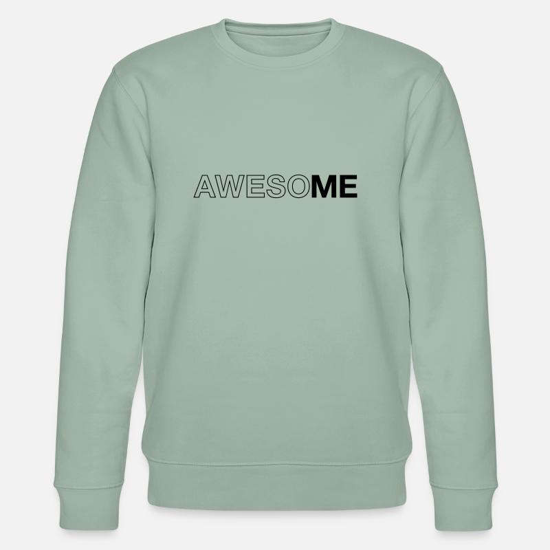 AwesoME - Stanley/Stella Unisex Bio-Sweatshirt CHANGER  - Helles Graugrün