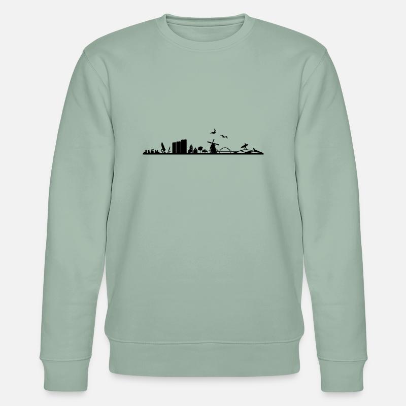 Skyline - Fehmarn - Stanley/Stella Unisex Bio-Sweatshirt CHANGER  - Helles Graugrün