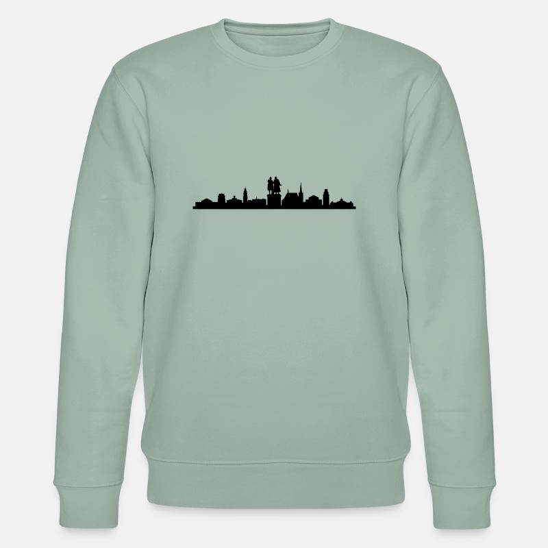 Skyline Weimar - Stanley/Stella Unisex Bio-Sweatshirt CHANGER  - Helles Graugrün