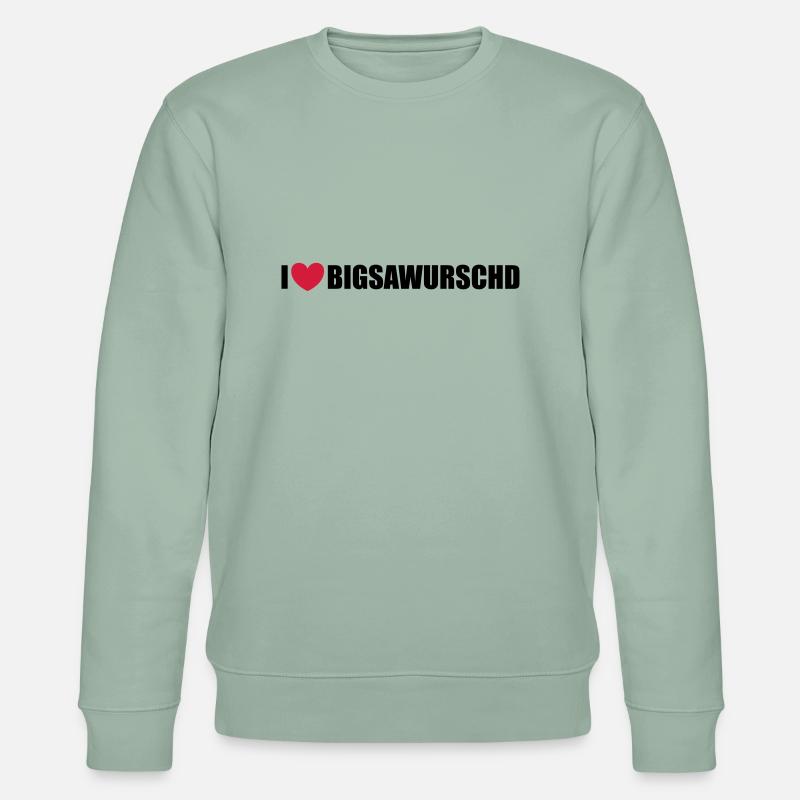 Bigsawurschd - Stanley/Stella Unisex Bio-Sweatshirt CHANGER  - Helles Graugrün