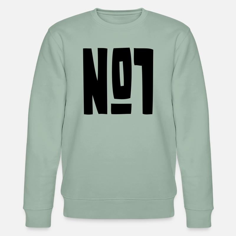 No.1 - Logo - Stanley/Stella Unisex Bio-Sweatshirt CHANGER  - Helles Graugrün