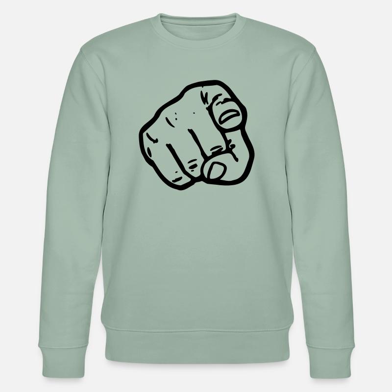 Sie ! (V) - Stanley/Stella Unisex Bio-Sweatshirt CHANGER  - Helles Graugrün