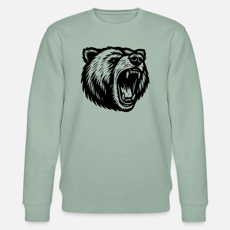 Ergraut - Stanley/Stella Unisex Bio-Sweatshirt CHANGER  - Helles Graugrün