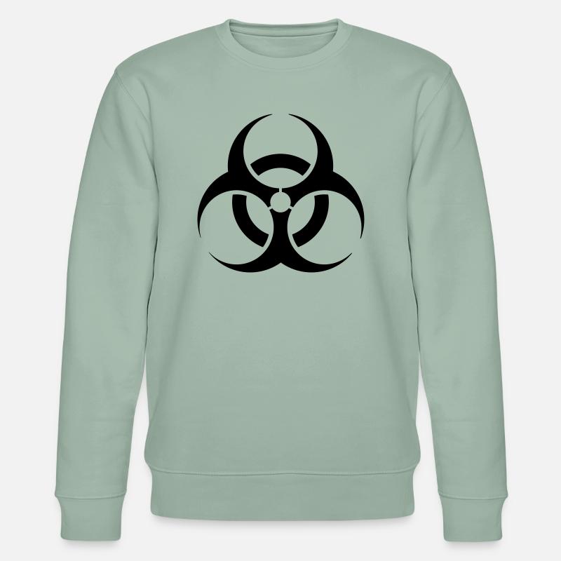 Biohazard - Stanley/Stella Unisex Bio-Sweatshirt CHANGER  - Helles Graugrün