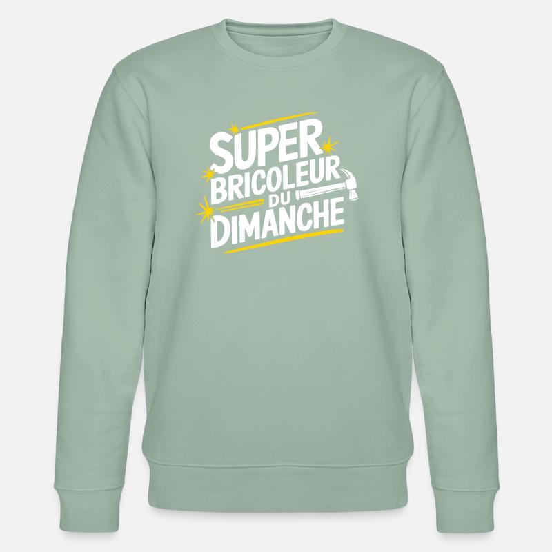 Super bricoleur du dimanche - Sweat bio CHANGER Stanley/Stella Unisexe - vert de gris clair