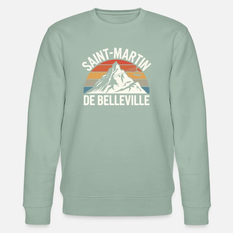 Saint-Martin-de-Belleville - Sweat bio CHANGER Stanley/Stella Unisexe - vert de gris clair