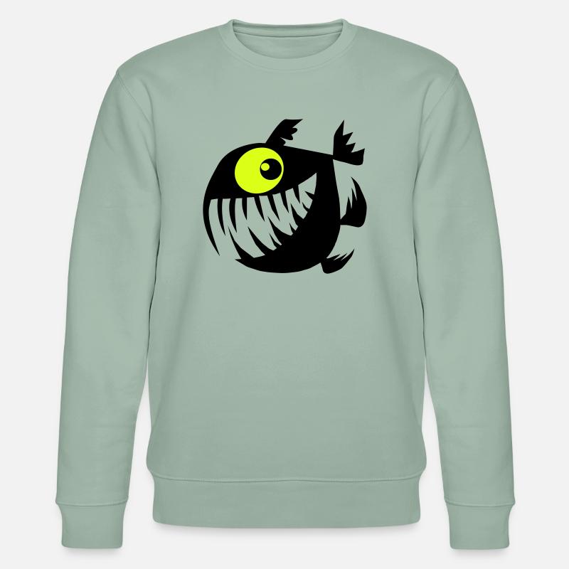 Frohe Perry - Stanley/Stella Unisex Bio-Sweatshirt CHANGER  - Helles Graugrün