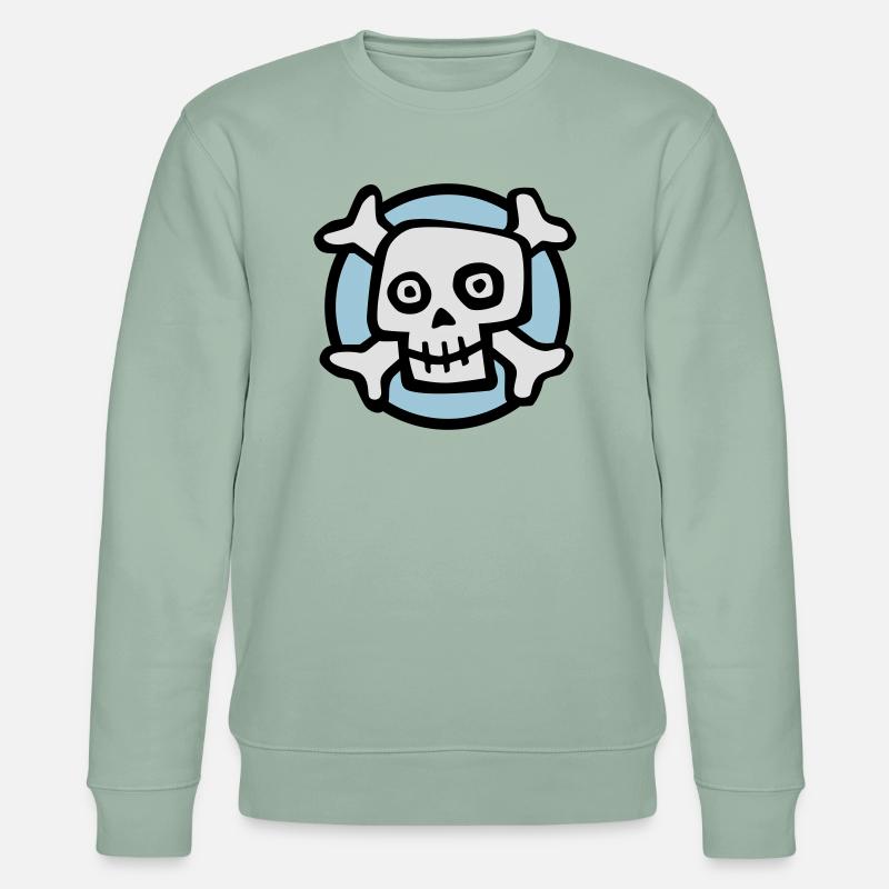 comic_skull_072011_b_3c - Sweat bio CHANGER Stanley/Stella Unisexe - vert de gris clair