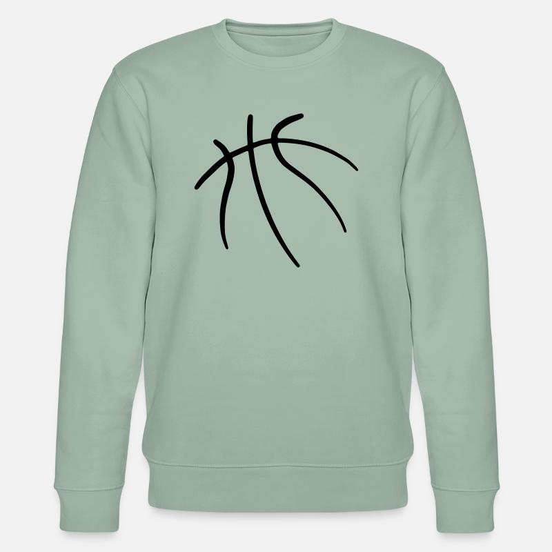 Basketbäll 03 Zeichenfläche 3 - Stanley/Stella Unisex Bio-Sweatshirt CHANGER  - Helles Graugrün
