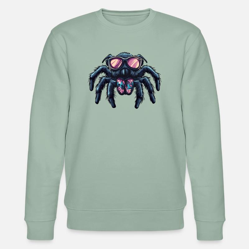 Tarantula Comic Funny Summer - Stanley/Stella CHANGER Unisex Organic Sweatshirt - aloe