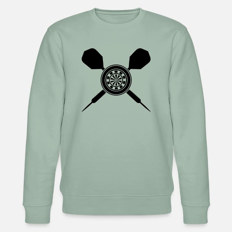 darts design - Stanley/Stella Unisex Bio-Sweatshirt CHANGER  - Helles Graugrün