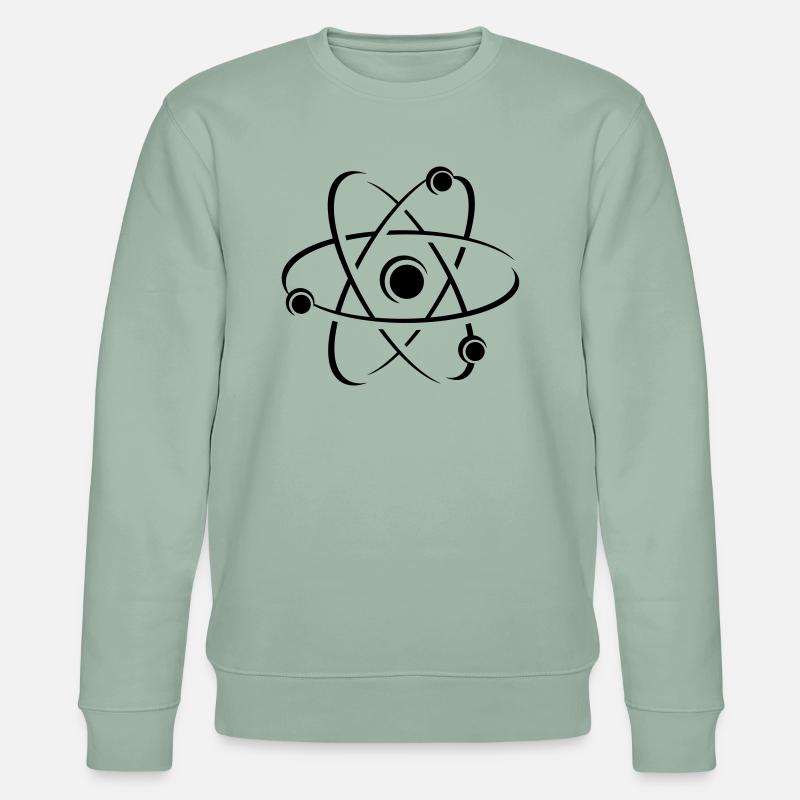 Icône de l'atome de science - Sweat bio CHANGER Stanley/Stella Unisexe - vert de gris clair