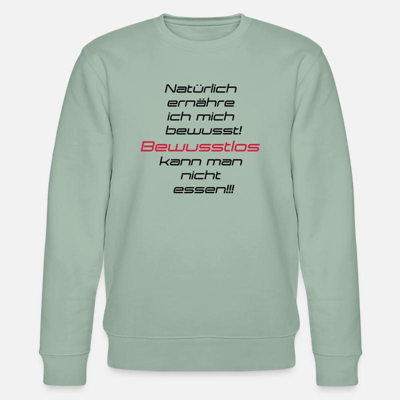 Bewusste Ernährung - Stanley/Stella Unisex Bio-Sweatshirt CHANGER  - Helles Graugrün