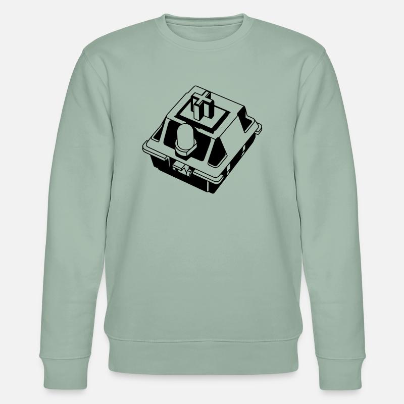 Mechanical Keyboard Switch - Stanley/Stella Unisex Bio-Sweatshirt CHANGER  - Helles Graugrün