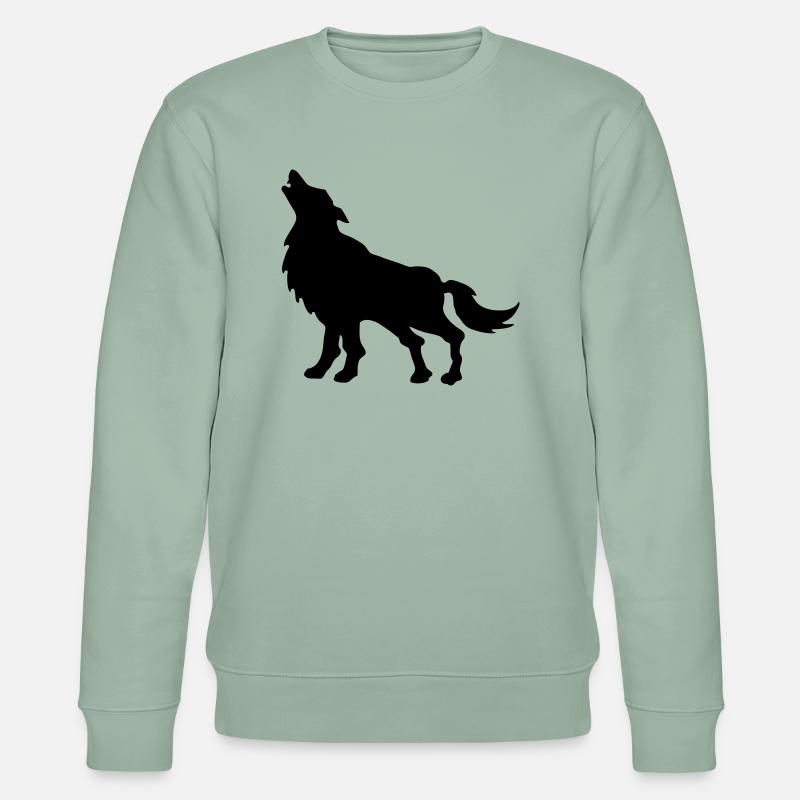 wolf - Stanley/Stella Unisex Bio-Sweatshirt CHANGER  - Helles Graugrün
