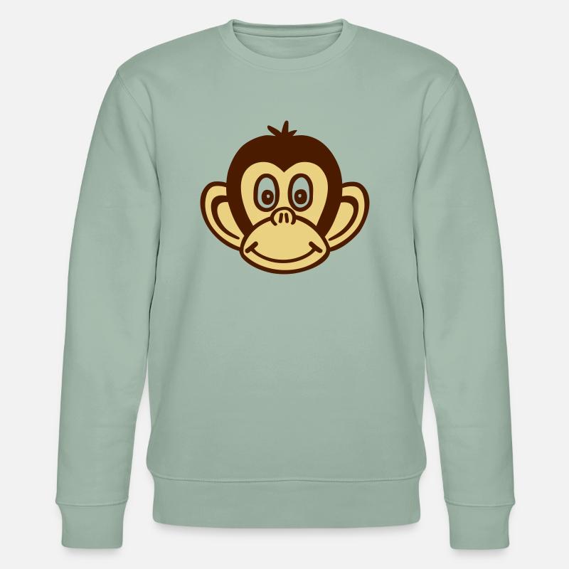 Singe - Sweat bio CHANGER Stanley/Stella Unisexe - vert de gris clair
