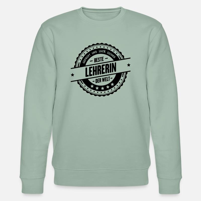 Beste Lehrerin - Stanley/Stella Unisex Bio-Sweatshirt CHANGER  - Helles Graugrün