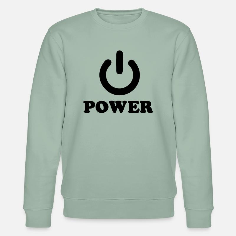 power - Stanley/Stella Unisex Bio-Sweatshirt CHANGER - Helles Graugrün