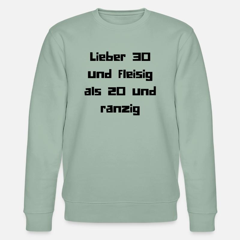 30er - Stanley/Stella Unisex Bio-Sweatshirt CHANGER  - Helles Graugrün