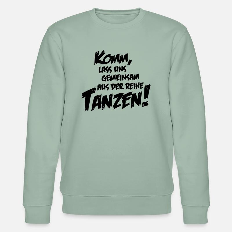 lass uns tanzen - Stanley/Stella Unisex Bio-Sweatshirt CHANGER  - Helles Graugrün