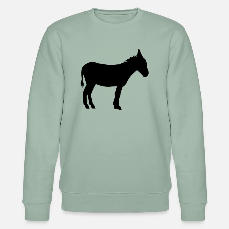 Esel - Stanley/Stella Unisex Bio-Sweatshirt CHANGER  - Helles Graugrün