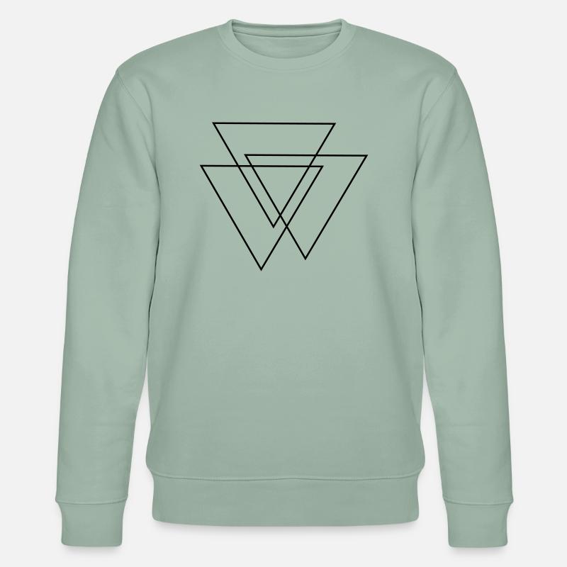 triangles Valknut - Stanley/Stella Unisex Bio-Sweatshirt CHANGER  - Helles Graugrün