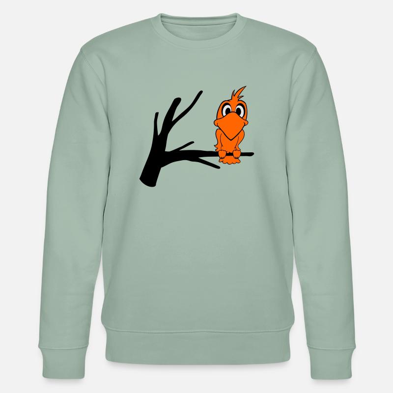 vogel2 - Stanley/Stella Unisex Bio-Sweatshirt CHANGER  - Helles Graugrün