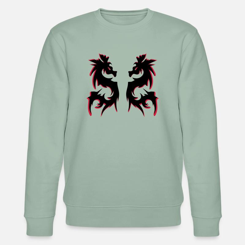 drachen - Stanley/Stella Unisex Bio-Sweatshirt CHANGER  - Helles Graugrün