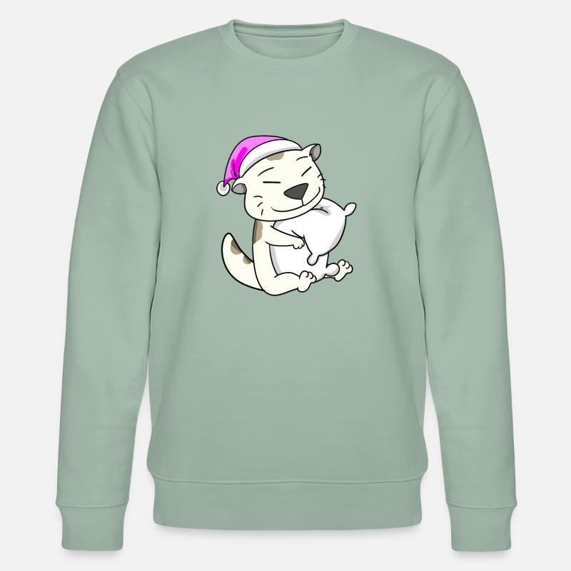 Cat cat breed Devon Rex - Stanley/Stella CHANGER Unisex Organic Sweatshirt - aloe