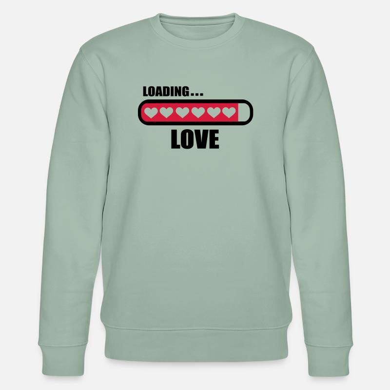 Love loading - Stanley/Stella Unisex Bio-Sweatshirt CHANGER - Helles Graugrün