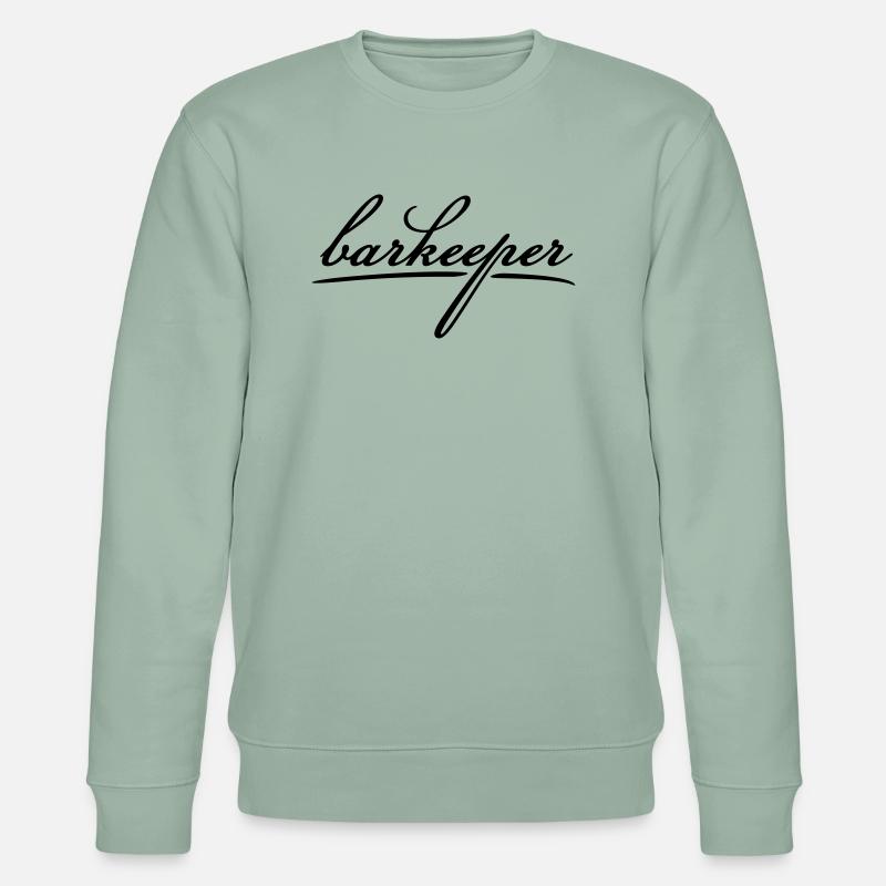 barkeeper (a, 1c) - Stanley/Stella Unisex Bio-Sweatshirt CHANGER  - Helles Graugrün