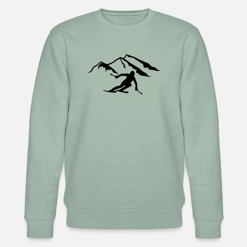 Ski - Sweat bio CHANGER Stanley/Stella Unisexe - vert de gris clair