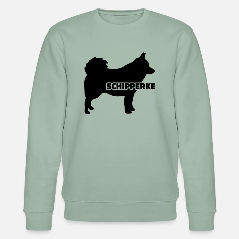 Schipperke - Stanley/Stella Unisex Bio-Sweatshirt CHANGER  - Helles Graugrün