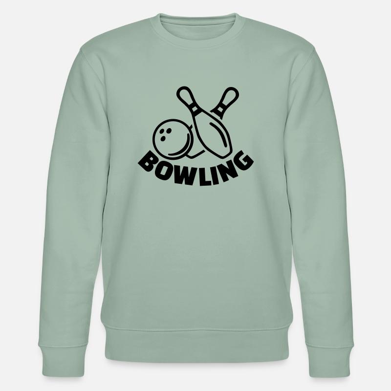 Bowling - Stanley/Stella Unisex Bio-Sweatshirt CHANGER  - Helles Graugrün