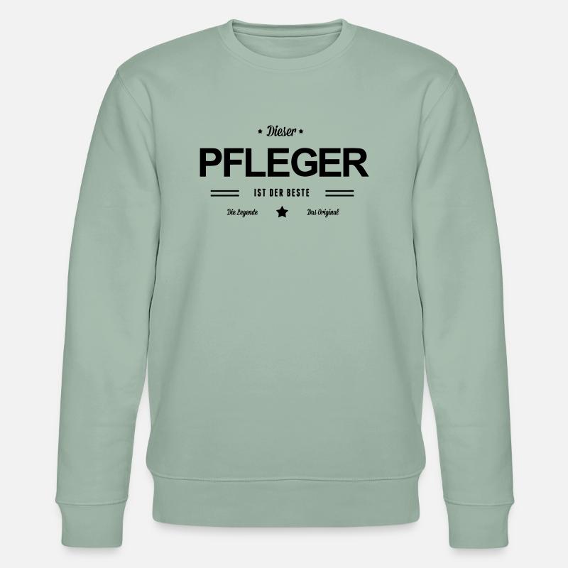 Bester Pfleger - Stanley/Stella Unisex Bio-Sweatshirt CHANGER  - Helles Graugrün