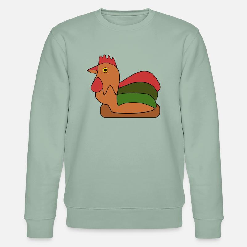 Stolzer Hahn - Stanley/Stella Unisex Bio-Sweatshirt CHANGER  - Helles Graugrün